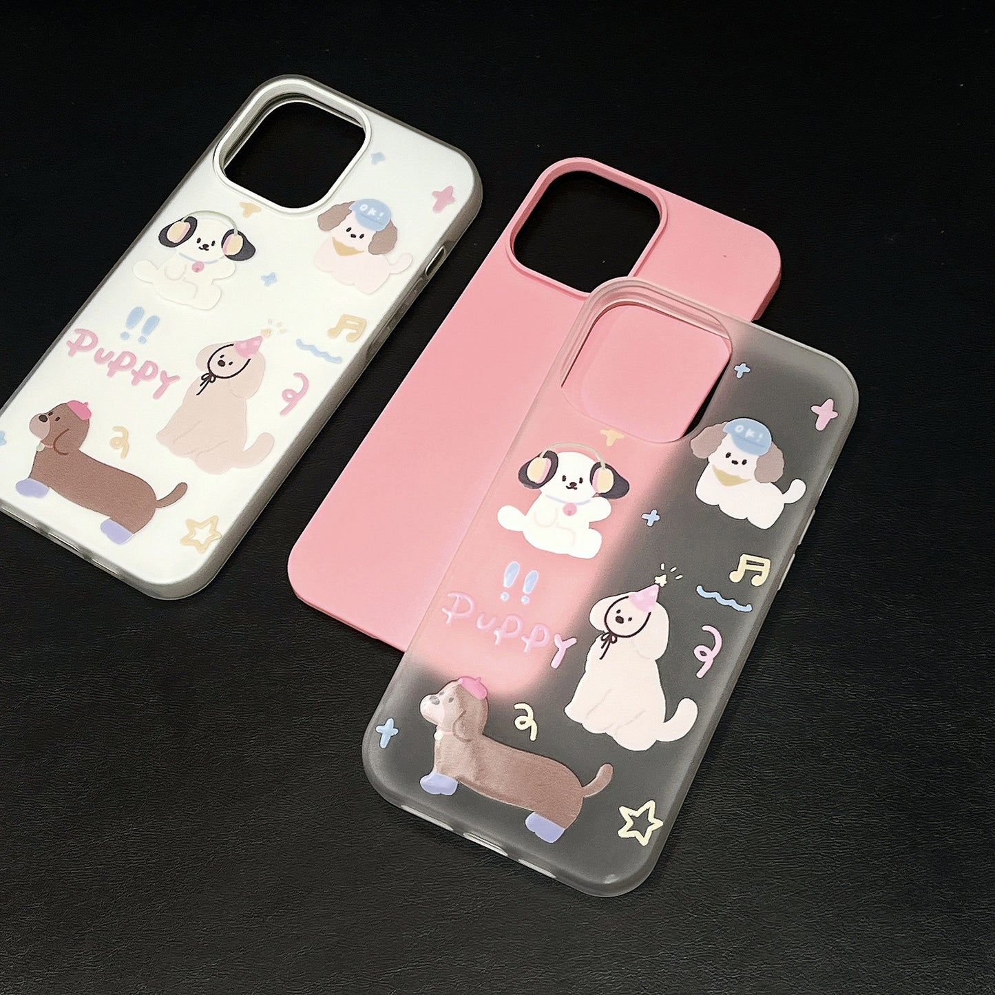 iPhone Anti-fall Glass Phone Case(碎花动物)