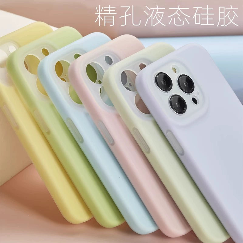 iPhone Imported Liquid Silicone Premium Jelly Soft Adhesive(果冻壳)