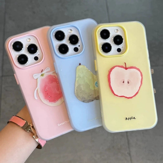 iPhone Resistant Drop Glass Phone Case（水果缤纷）