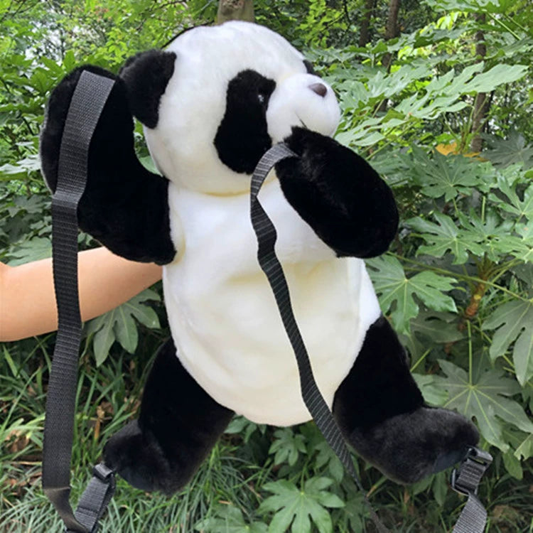 Simulation panda plush backpack