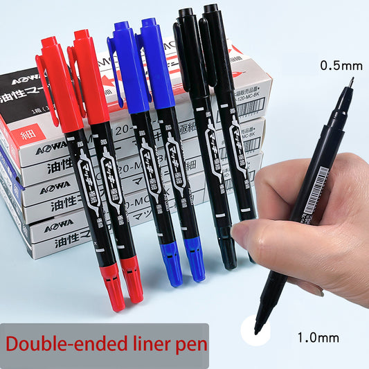 Oily double-headed marker